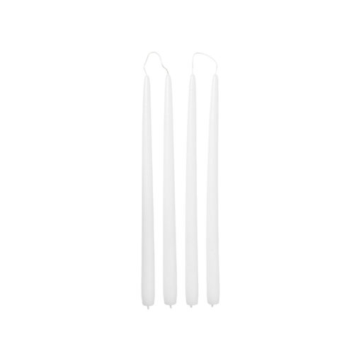 Broste Kerzen-Set Getaucht Smooth Pure White