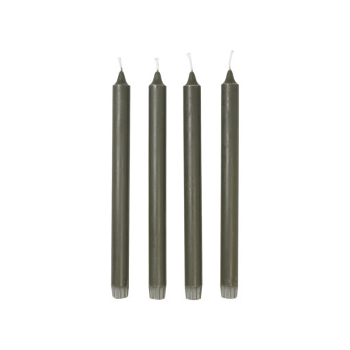 Broste 4tlg Eco Kronenkerzen-Set Grape Leaf