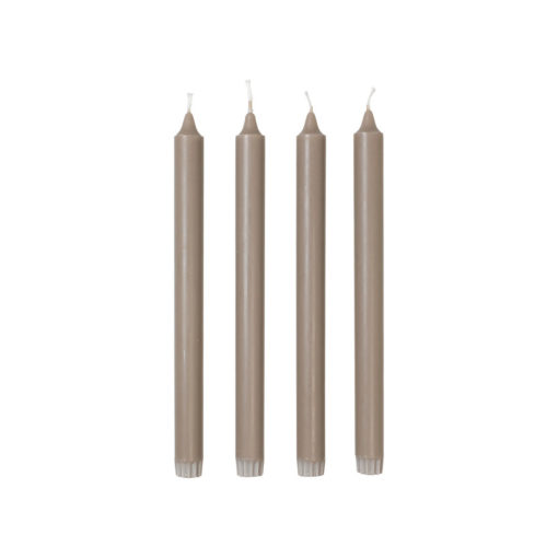Broste 4tlg Eco Kronenkerzen-Set Linen