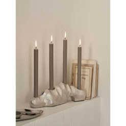 Broste 4tlg Eco Kronenkerzen-Set Linen Mood