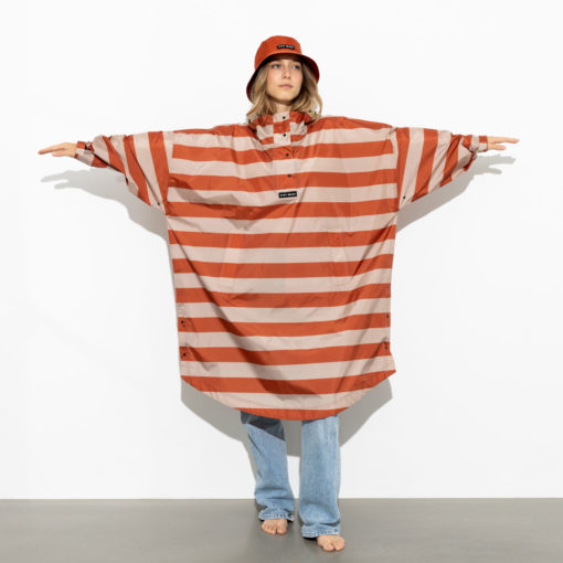 VIVI MARI Raincoat Bold Stripes Cinnamon/Latte (Onesize)