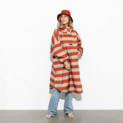 VIVI MARI Raincoat Bold Stripes Cinnamon/Latte