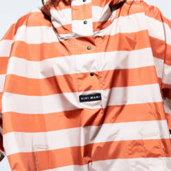 VIVI MARI Raincoat Bold Stripes Cinnamon/Latte