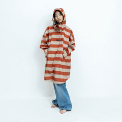 VIVI MARI Raincoat Bold Stripes Cinnamon/Latte (10-12 Jahre)
