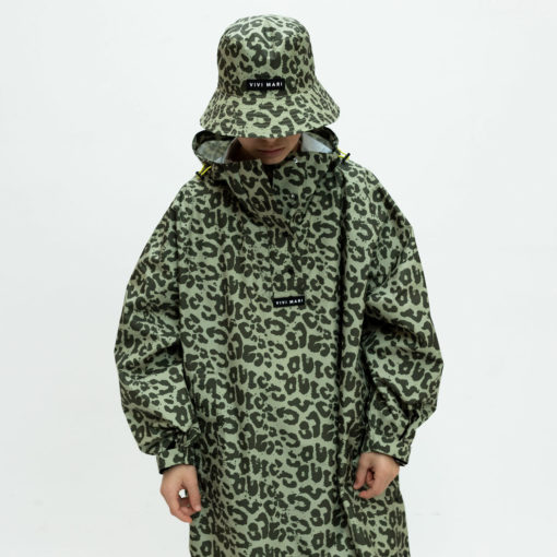 VIVI MARI Kids Raincoat Leo Splashes Olive/Pale