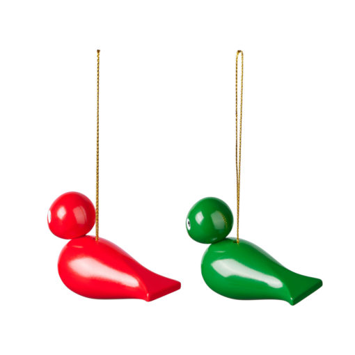 Kay Bojesen Weihnachtsvögel Rot/Grün Rückseite