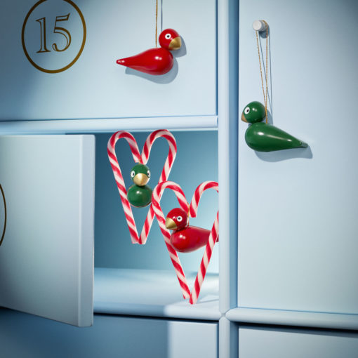 Kay Bojesen Weihnachtsvögel Rot/Grün