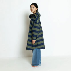 VIVI MARI Kids Raincoat Bold Stripes Navy/Olive