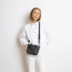 VIVI MARI Padded Tote Bag MINI Leo Splashes Navy/Olive