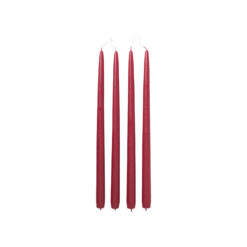 Broste Kerzen-Set Getaucht Smooth Truly Red