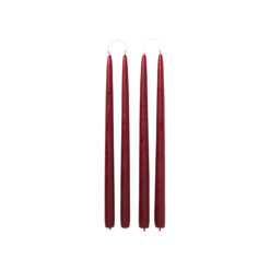 Broste Kerzen-Set Getaucht Smooth Burgundy