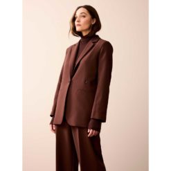 Summum Blazer Coffee Mood Detail