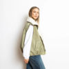 VIVI MARI Reversible Bomber Vest Pale Olive/Sand seitlich