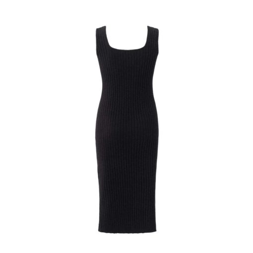YAYA Strickkleid Black Rückansicht