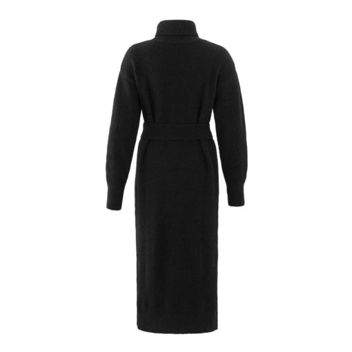 YAYA Kleid mit Gürtel Black Rückansicht