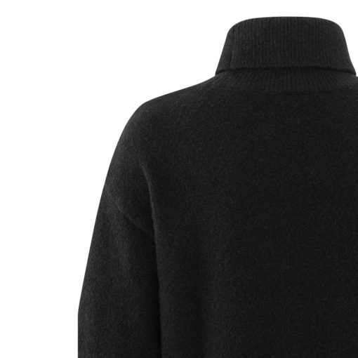 YAYA Kleid mit Gürtel Black Detail
