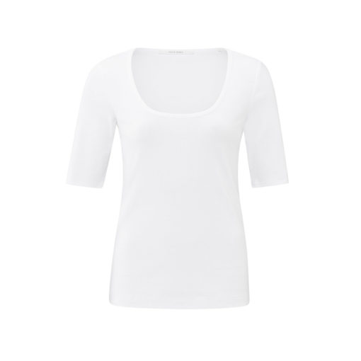 YAYA Rundhalsausschnitt T-Shirt Pure White