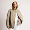 VIVI MARI Reversible Bomber Jacket Stone/Leo Sand-Stone
