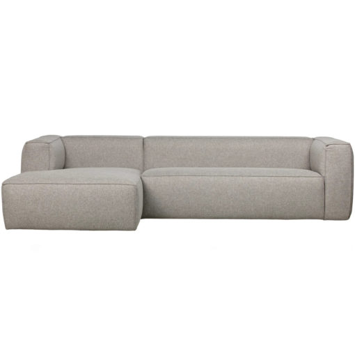Sofa Chaiselongue L Links Sucre Woven Light Grey ohne Kissen