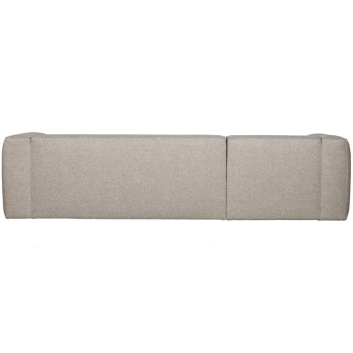 Sofa Chaiselongue L Links Sucre Woven Light Grey Rückansicht