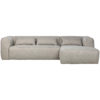 Sofa Chaiselongue L Rechts Sucre Woven Light Grey