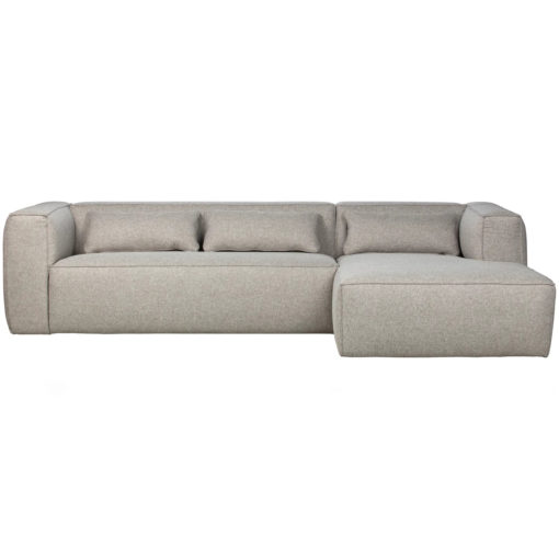 Sofa Chaiselongue L Rechts Sucre Woven Light Grey