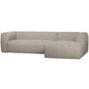 Sofa Chaiselongue L Rechts Sucre Woven Light Grey seitlich
