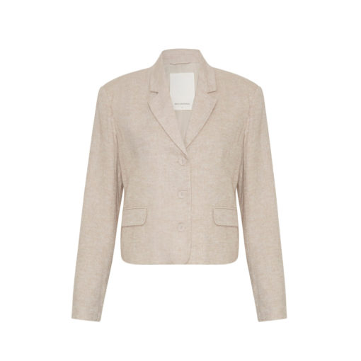 Moss Copenhagen Leinen-Blazer Sand