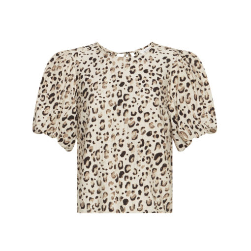 Moss Copenhagen Bluse Oatmeal Leo