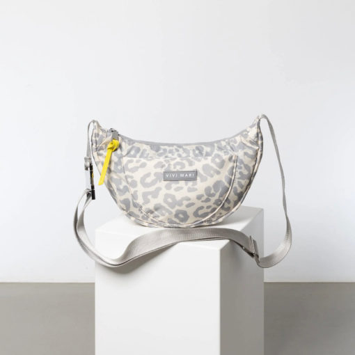 VIVI MARI Padded Hip Bag Leo Splashes Grey/Sand