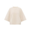 YAYA 3/4 Sweater Off White Knit Vorderseite