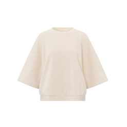 YAYA 3/4 Sweater Off White Knit Vorderseite
