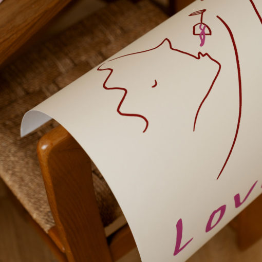 Ruby Hughes Poster Vino Lovers Detail