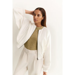 YAYA Bomberjacke Off White