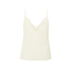 YAYA Top mit Spitze Off White