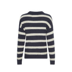 Moss Copenhagen Woll-Mix-Pullover Sky Cap/Oat Mel Rückansicht