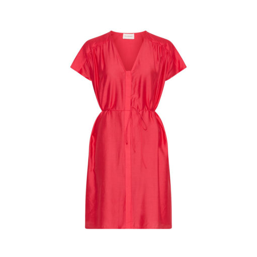 Moss Copenhagen Midi-Kleid Rose Red