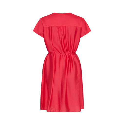 Moss Copenhagen Midi-Kleid Rose Red Rückansicht