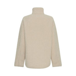 Moss Copenhagen Teddy-Fleecejacke Fog Rückansicht