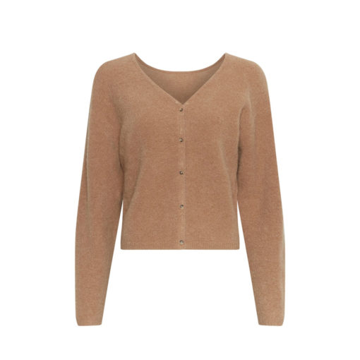 Moss Copenhagen Woll-Mix-Cardigan Cartouche Braun