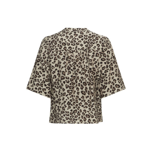 Moss Copenhagen Viskose-Bluse Leo mit 2/4-Ärmel Rückansicht