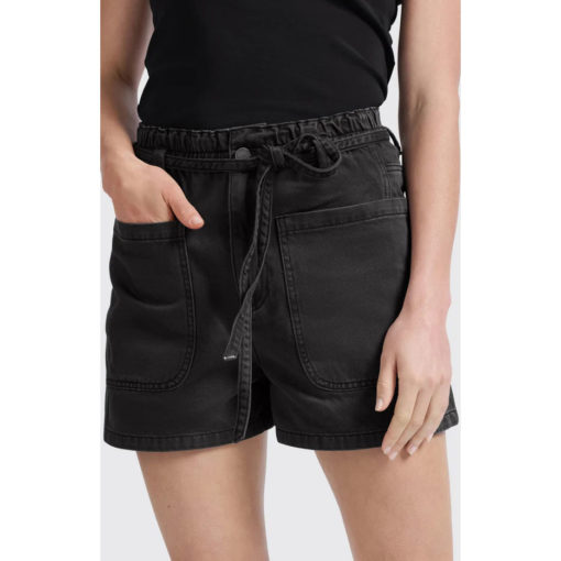 YAYA Cargo-Shorts Washed Black