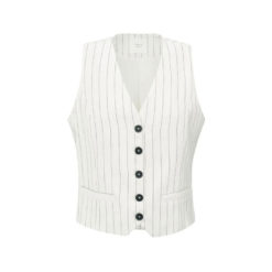 YAYA Weste Nadelstreifen Linen Beige