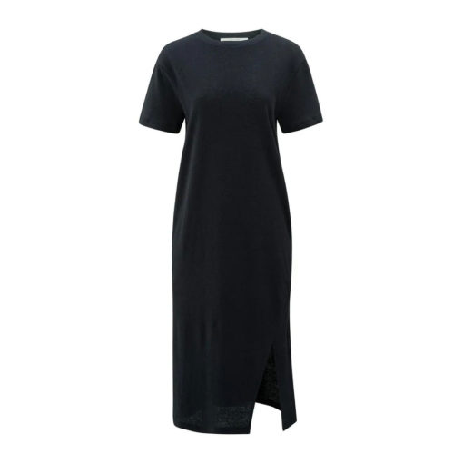 YAYA T-Shirt Kleid Washed Black