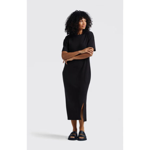 YAYA T-Shirt Kleid Washed Black
