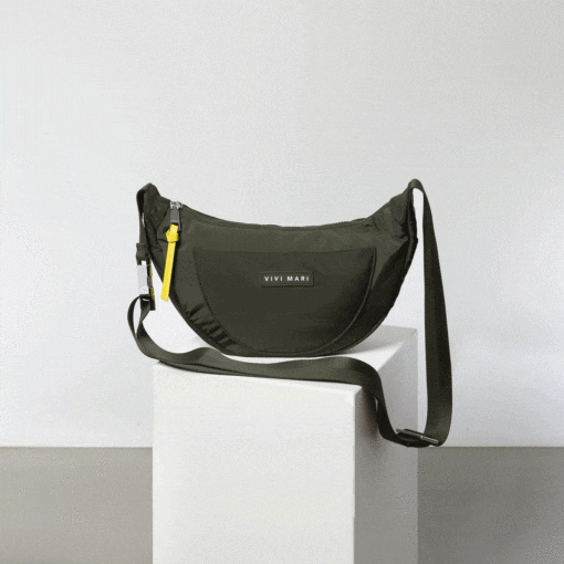 VIVI MARI Padded Hip Bag Olive