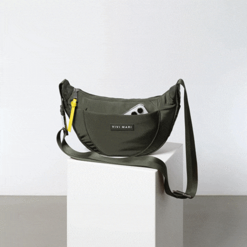 VIVI MARI Padded Hip Bag Olive