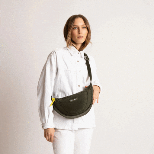 VIVI MARI Padded Hip Bag Olive