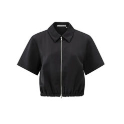 YAYA Satin-Jacke Washed Black