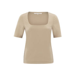 YAYA T-Shirt Humus Beige Vorderseite